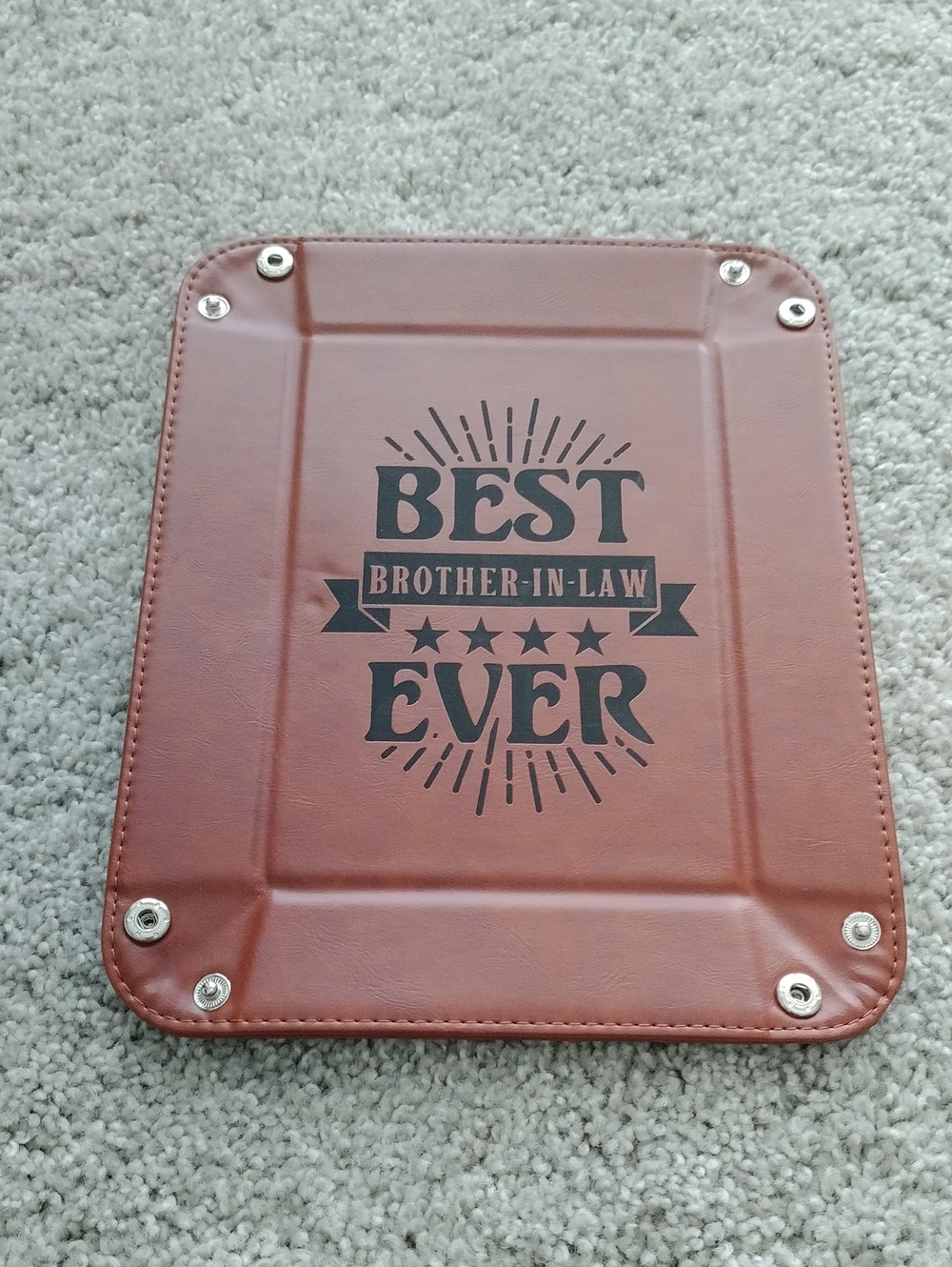Best Brother-in-Law Ever Leather Valet Tray - BRAND NEW